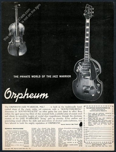 Foto chitarra domino orpheum - foto,