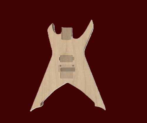 Corpo chitarra incompiuto